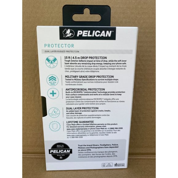 iPhone 12 Pro Case Camo Green Black - Pelican Protector Slim Dual Layer - Picture 5 of 5